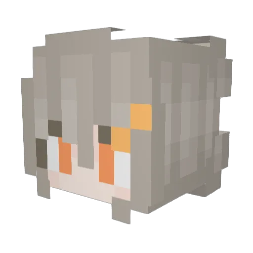 Euhe_ Minecraft avatar head, 3D render