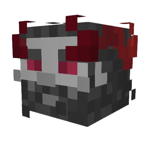 Eujogadoueeeeee Minecraft avatar head, 3D render