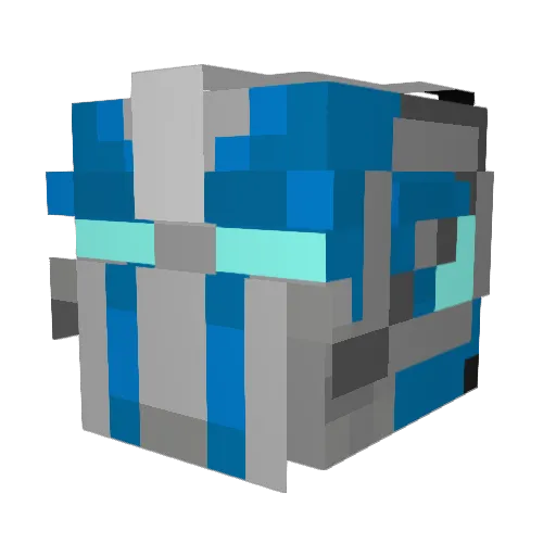 Euk99 Minecraft avatar head, 3D render