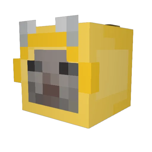 Eukallipto Minecraft avatar head, 3D render
