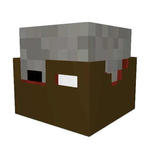 Eulanie Minecraft avatar head, 3D render