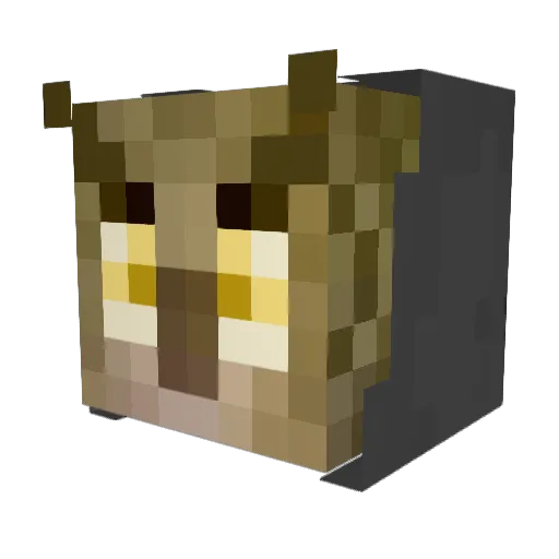EulenKrieger05 Minecraft avatar head, 3D render