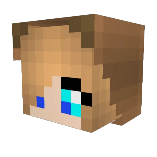 Eulendorn Minecraft avatar head, 3D render