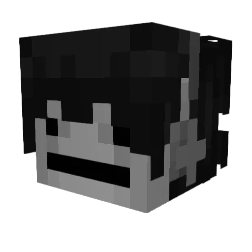 Eumnki Minecraft avatar head, 3D render