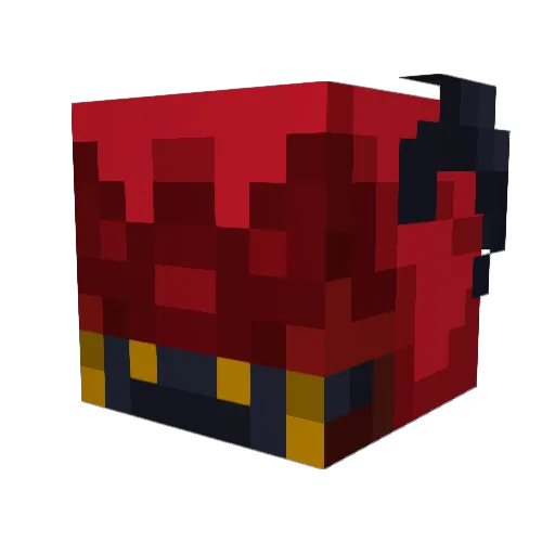 Eumt Minecraft avatar head, 3D render
