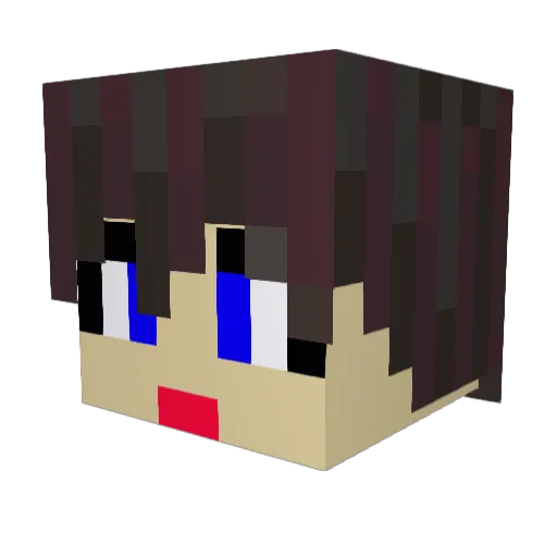 EunHyung Minecraft avatar head, 3D render