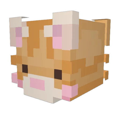 EunJeong Minecraft avatar head, 3D render