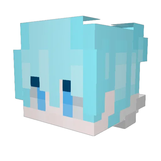 EunRyang_ERT Minecraft avatar head, 3D render