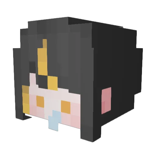EunWoo_U Minecraft avatar head, 3D render
