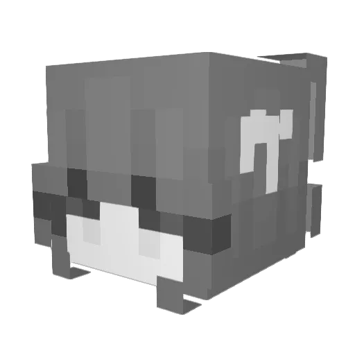 Eunbichae Minecraft avatar head, 3D render