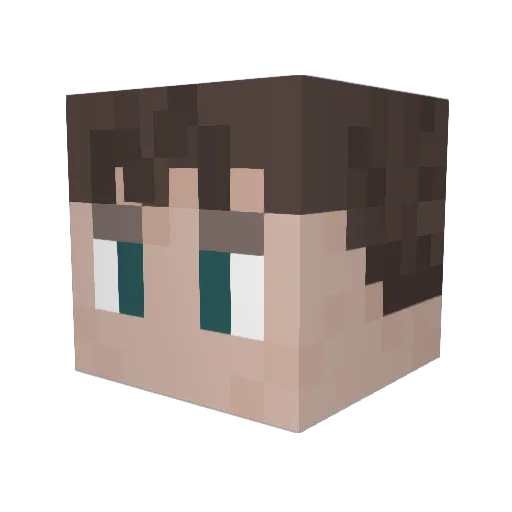 Eung232 Minecraft avatar head, 3D render