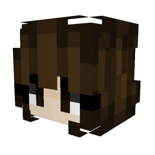 Eunha1997 Minecraft avatar head, 3D render