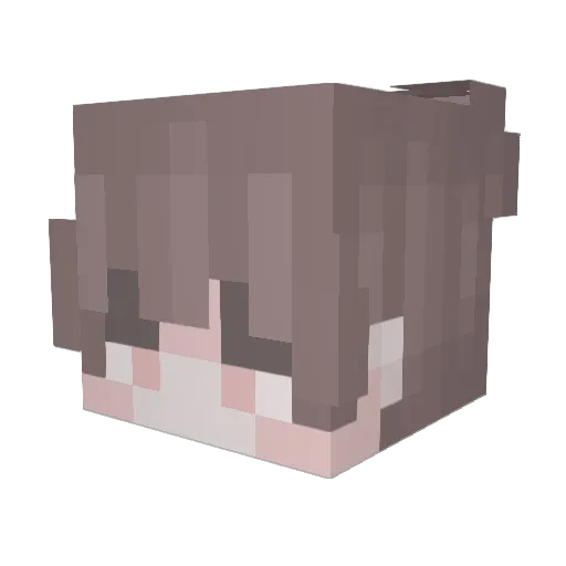 Eunha_Ma Minecraft avatar head, 3D render