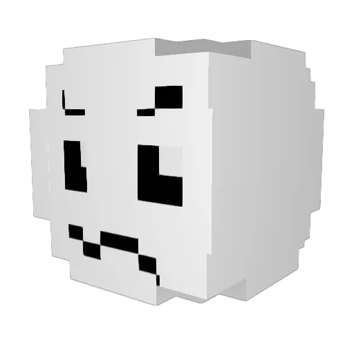 Eunhasu97 Minecraft avatar head, 3D render