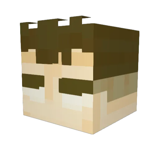 Eunhyuk_12 Minecraft avatar head, 3D render