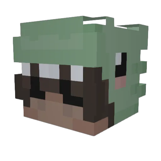 EunoiaXD Minecraft avatar head, 3D render