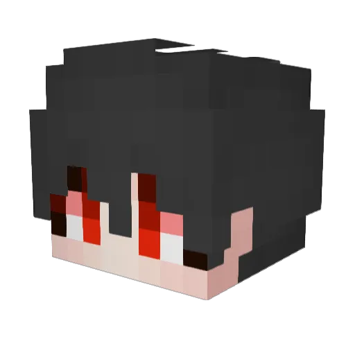 Eunoia_05 Minecraft avatar head, 3D render