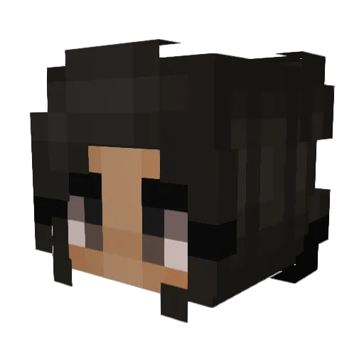 Eunoia_ Minecraft avatar head, 3D render