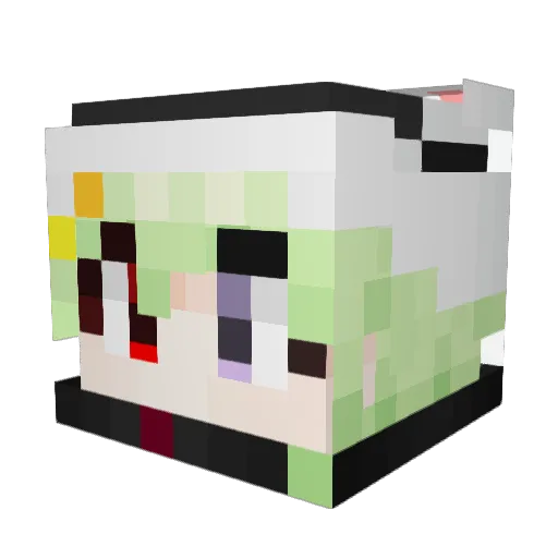 Eunto_ Minecraft avatar head, 3D render