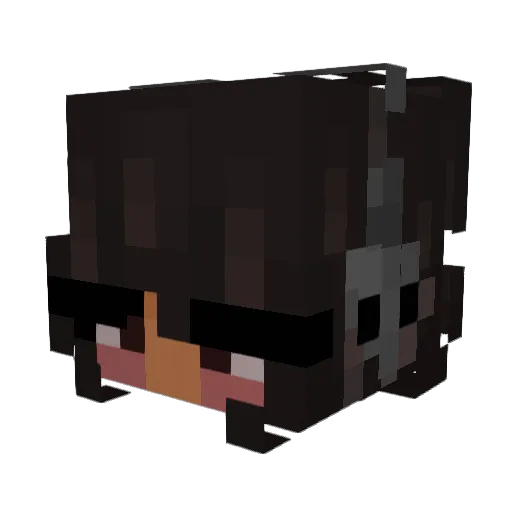 Euphemistically Minecraft avatar head, 3D render