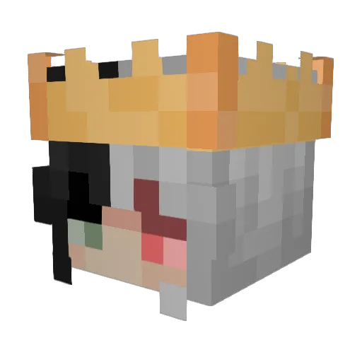 Euphoriaha Minecraft avatar head, 3D render