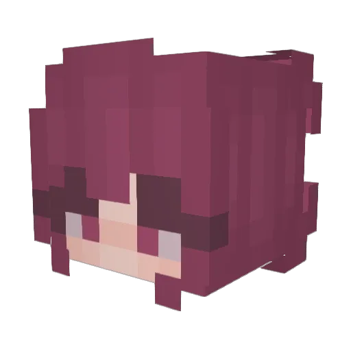 Euphsic Minecraft avatar head, 3D render