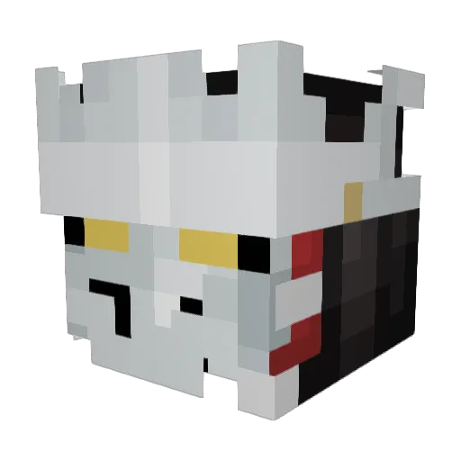 Euphyyy Minecraft avatar head, 3D render