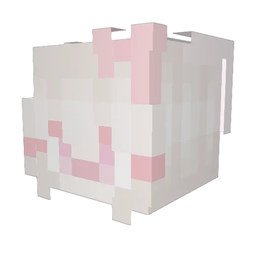 Eupories Minecraft avatar head, 3D render