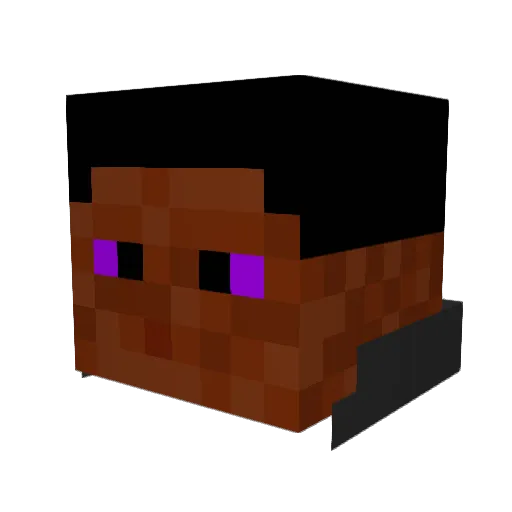 Eur0Yen Minecraft avatar head, 3D render