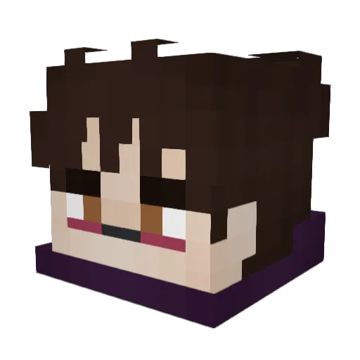 Eur3m Minecraft avatar head, 3D render