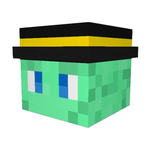 Eurazy Minecraft avatar head, 3D render