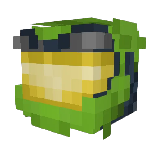 Eurburger Minecraft avatar head, 3D render