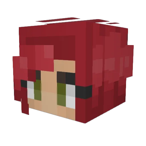 Eureka_Th Minecraft avatar head, 3D render