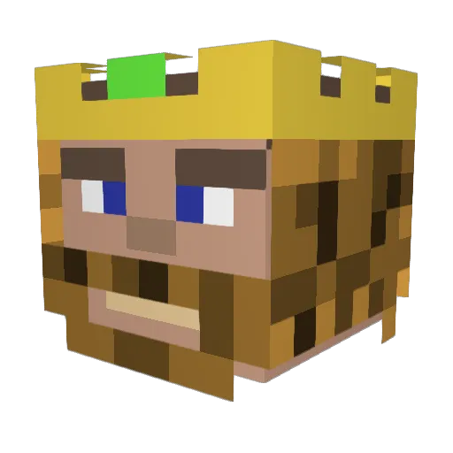Euriphobia Minecraft avatar head, 3D render