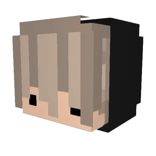 Eurodisco Minecraft avatar head, 3D render