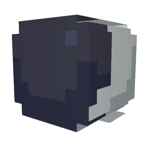 Euronaut Minecraft avatar head, 3D render