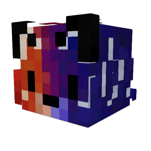 EuropaGo Minecraft avatar head, 3D render