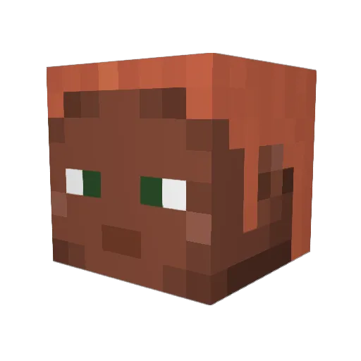 Eursulon Minecraft avatar head, 3D render