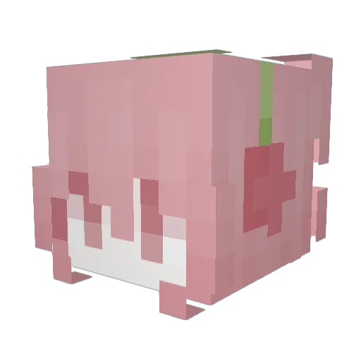 Eury_Angela Minecraft avatar head, 3D render