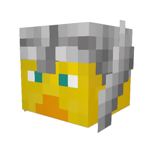 Eusco Minecraft avatar head, 3D render