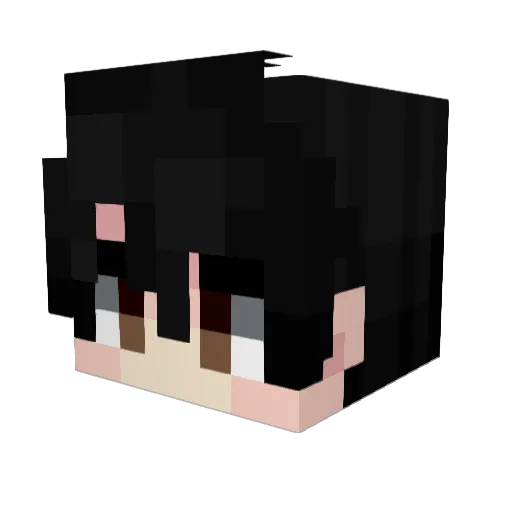 Eustyle Minecraft avatar head, 3D render