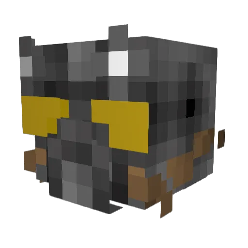 Euzebi Minecraft avatar head, 3D render