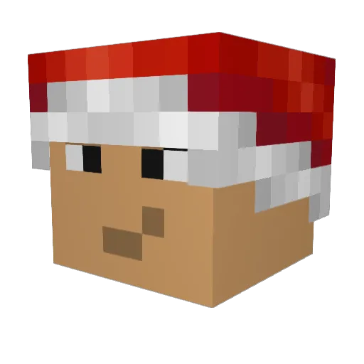 Ev0Cafaro Minecraft avatar head, 3D render