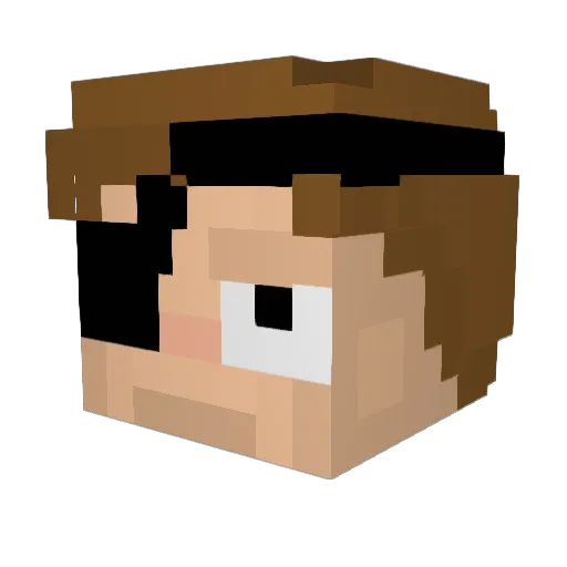 Ev1l_Morty Minecraft avatar head, 3D render