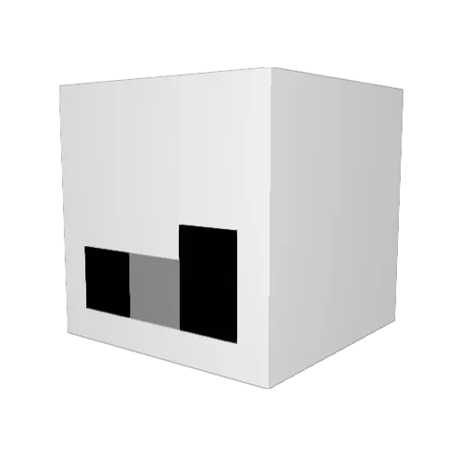 Ev3ntful Minecraft avatar head, 3D render