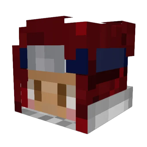 Ev3righelli Minecraft avatar head, 3D render