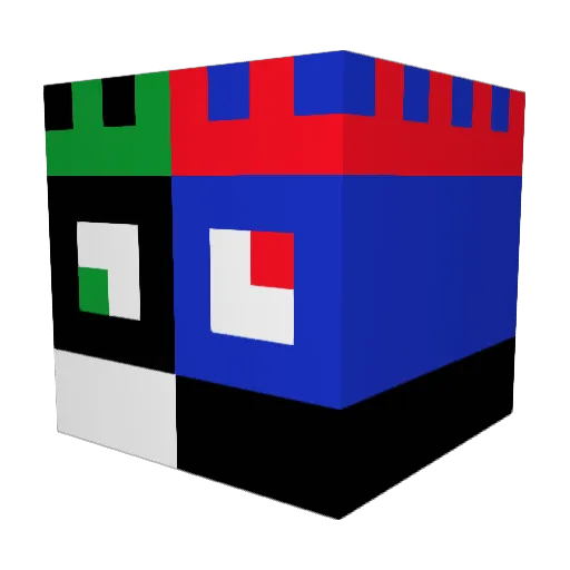 Ev477 Minecraft avatar head, 3D render