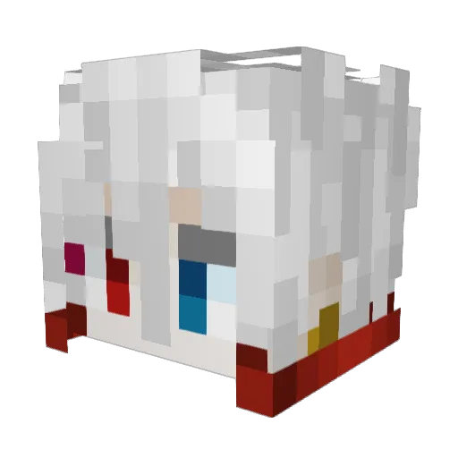 Ev4_Bsv Minecraft avatar head, 3D render