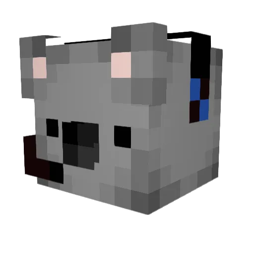 Ev6en8 Minecraft avatar head, 3D render