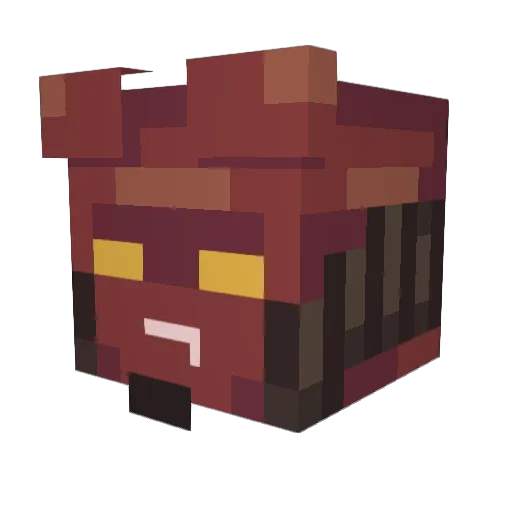 EvChemical Minecraft avatar head, 3D render